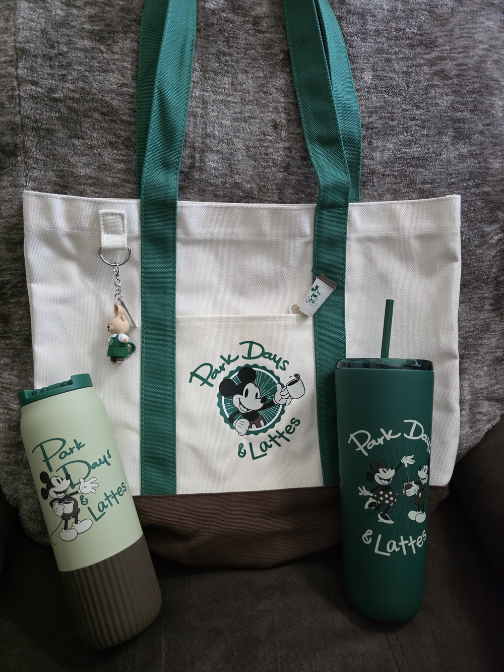 Disney Parks Tumbler, Tote, Straw Set
